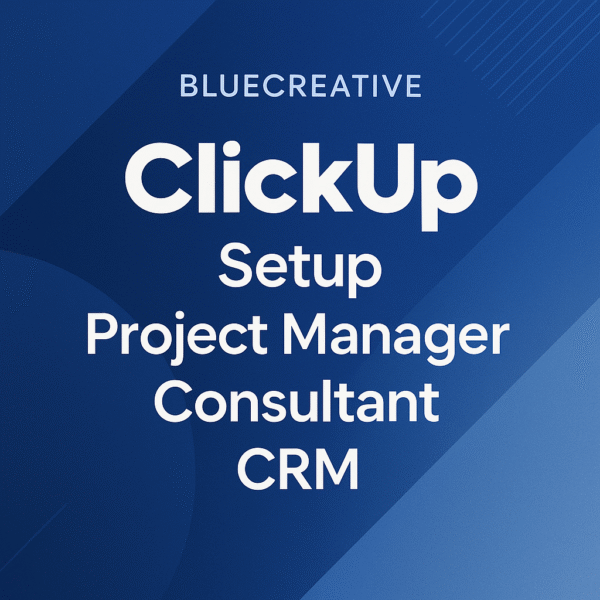 Clickup Setup Project Manager